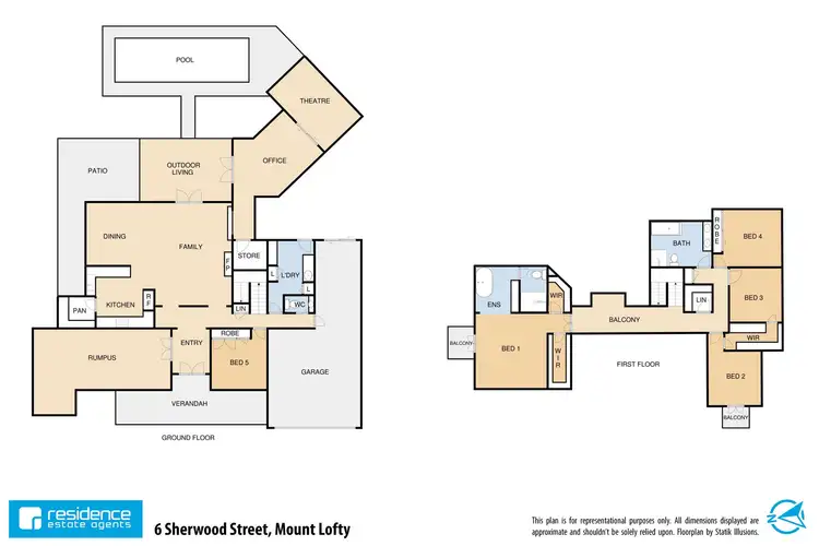 Floorplan of Homely house listing, 6 Sherwood Street, Mount Lofty QLD 4350