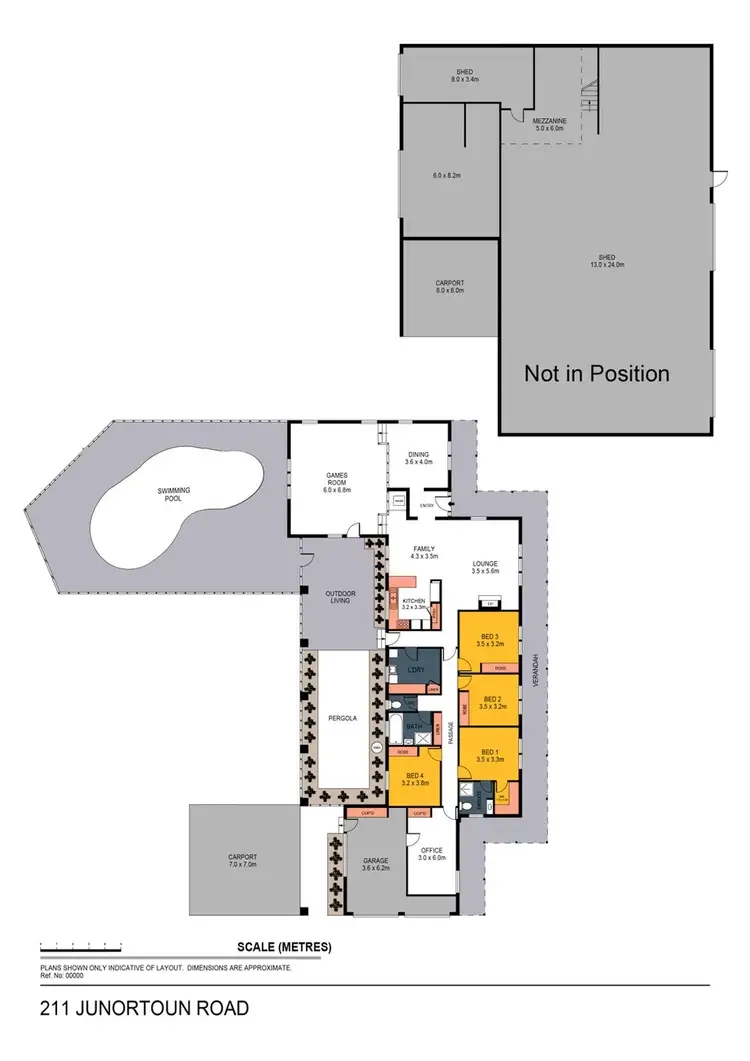 Floorplan of Homely house listing, 211 Junortoun Road, Strathfieldsaye VIC 3551