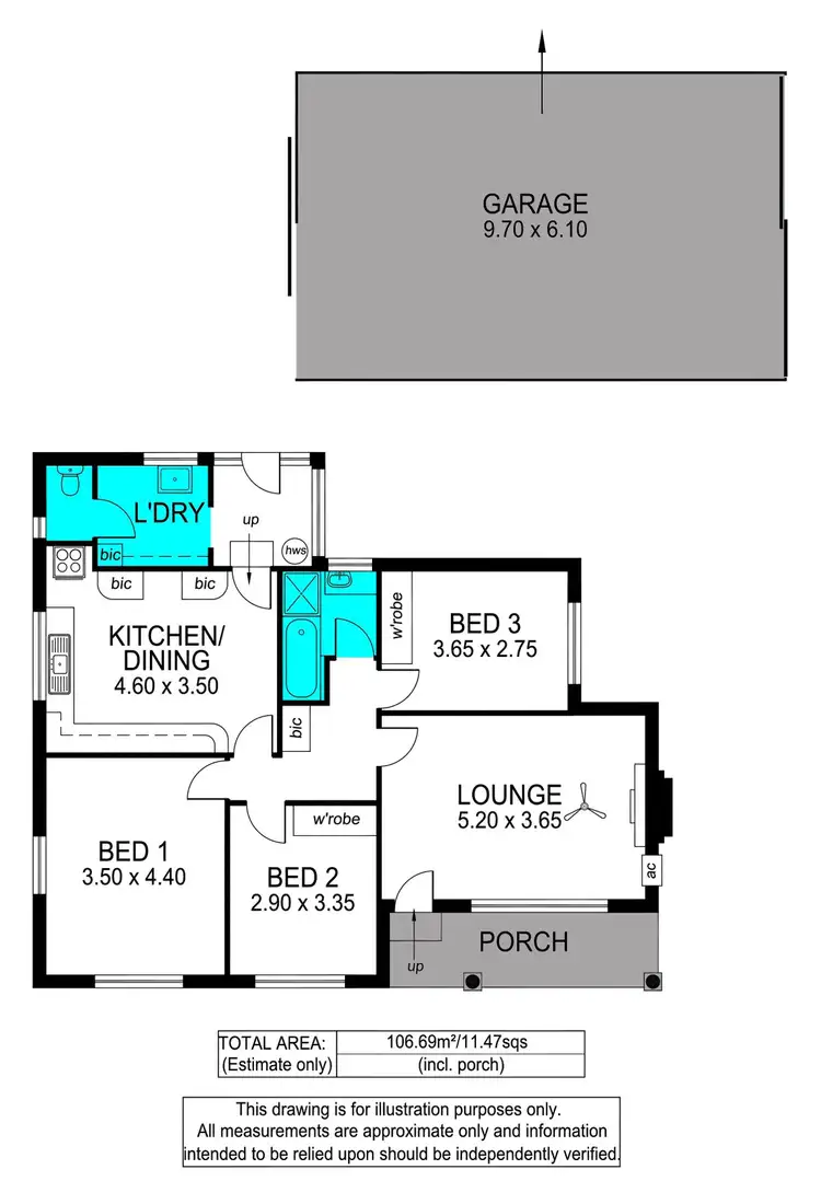 Floorplan of Homely house listing, 27 Morley Road, Seaton SA 5023