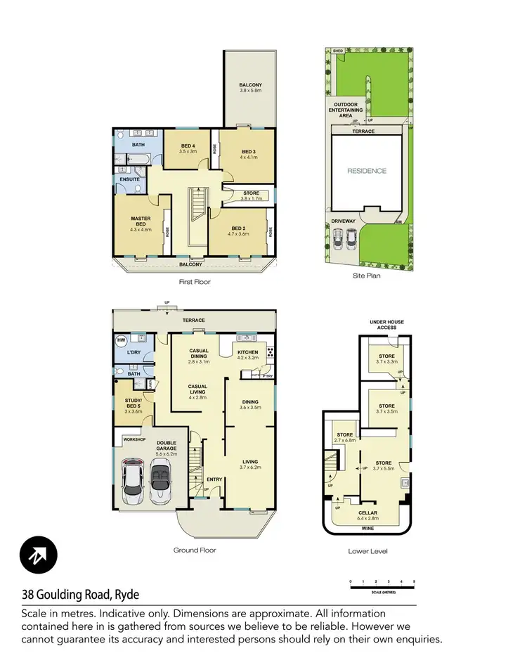 Floorplan of Homely house listing, 38 Goulding Road, Ryde NSW 2112