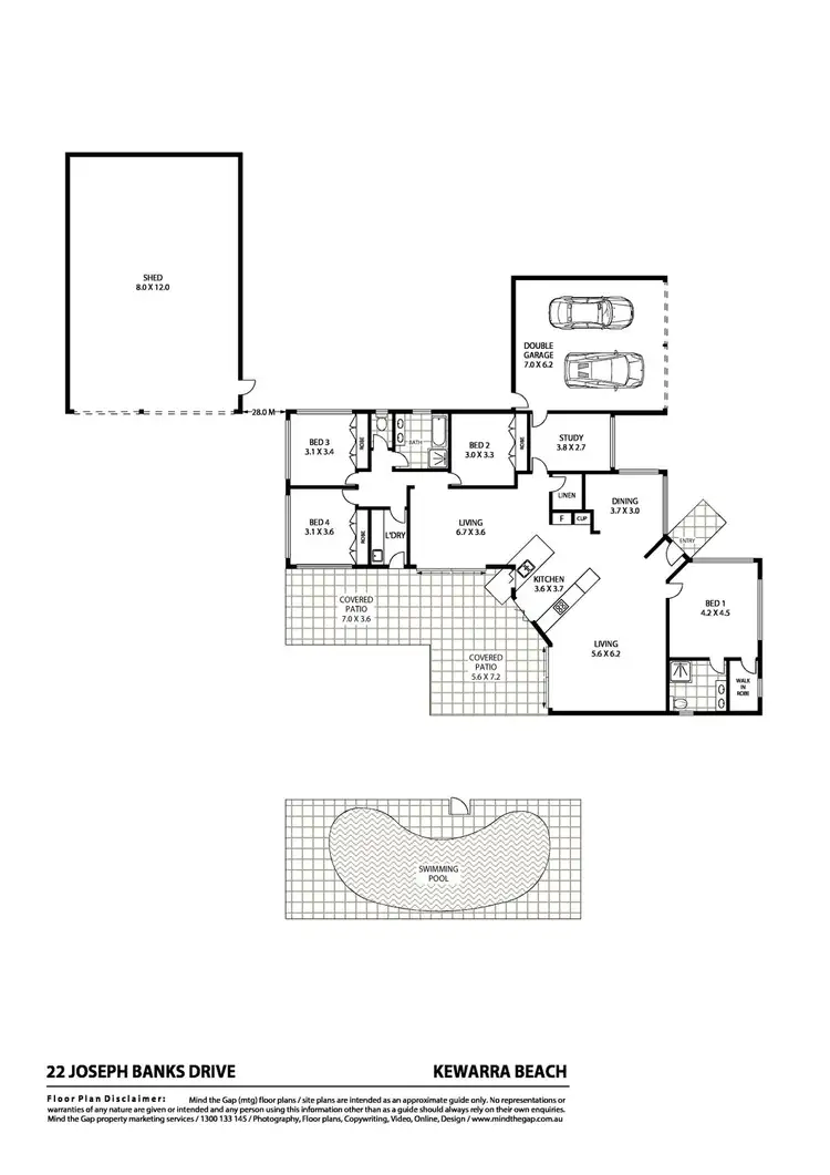 Floorplan of Homely house listing, 22 Joseph Banks Close, Kewarra Beach QLD 4879