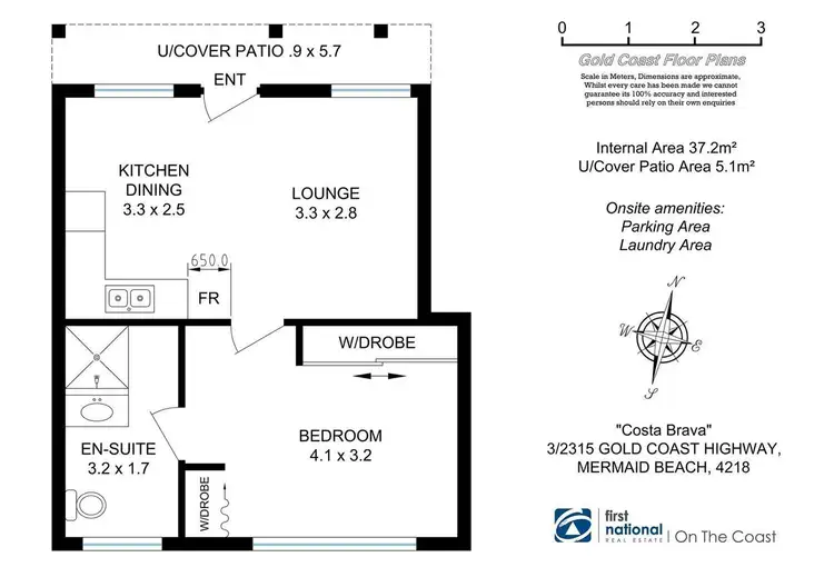 Floorplan of Homely apartment listing, 3/2315 Gold Coast Highway, Mermaid Beach QLD 4218