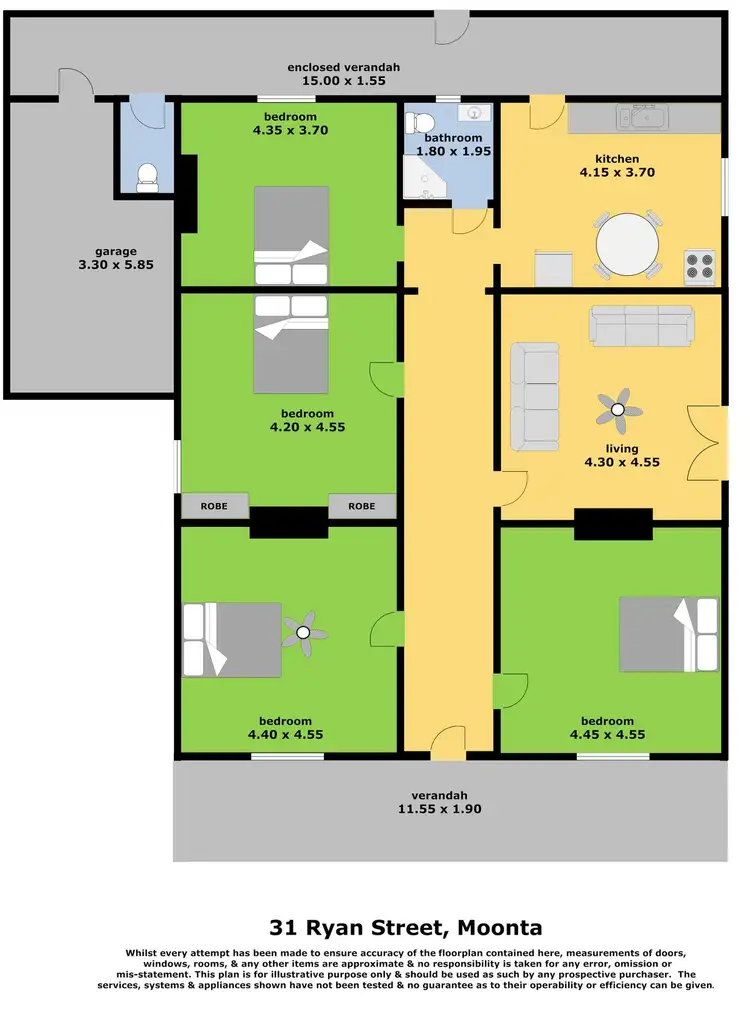 Floorplan of Homely house listing, 31 Ryan Street, Moonta SA 5558