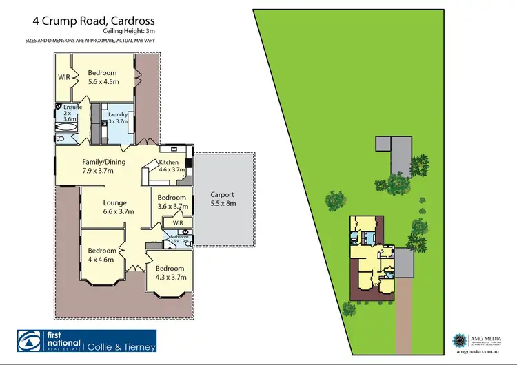 Floorplan of Homely house listing, 4 Crump Road, Cardross VIC 3496