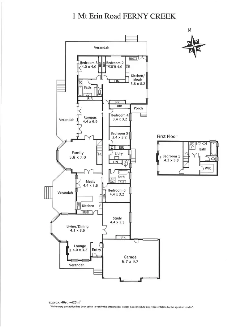 Floorplan of Homely house listing, 1 Mt. Erin Road, Ferny Creek VIC 3786