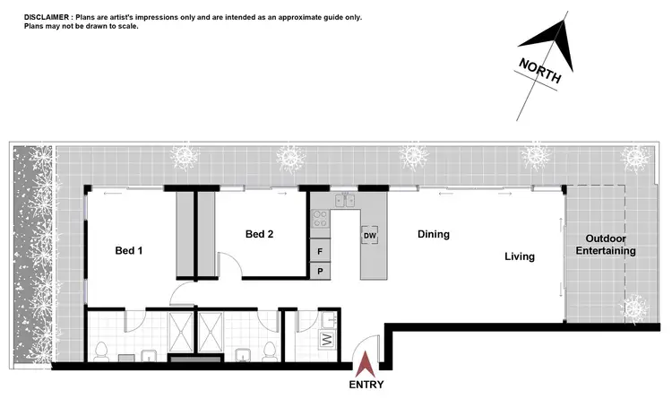 Floorplan of Homely apartment listing, 16/33 Eastlake Parade, Kingston ACT 2604