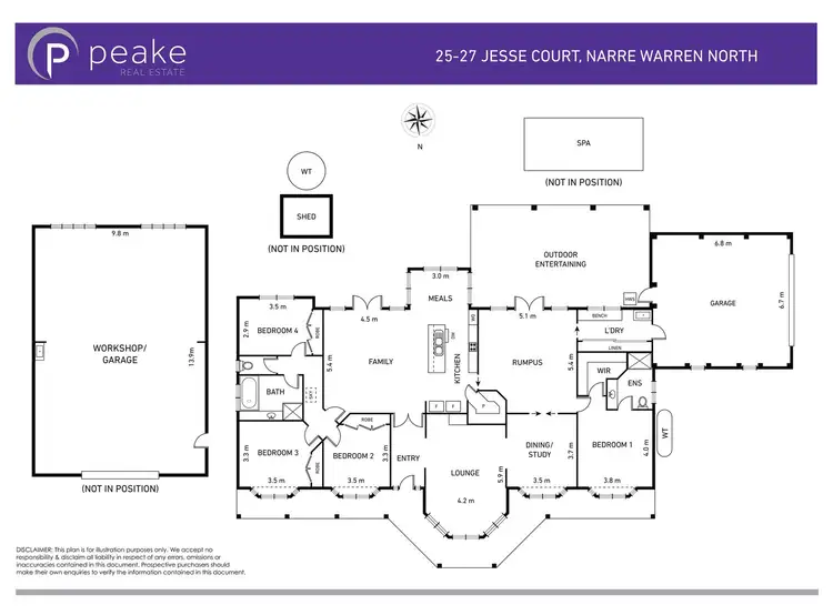 Floorplan of Homely house listing, 25-27 Jesse Court, Narre Warren North VIC 3804