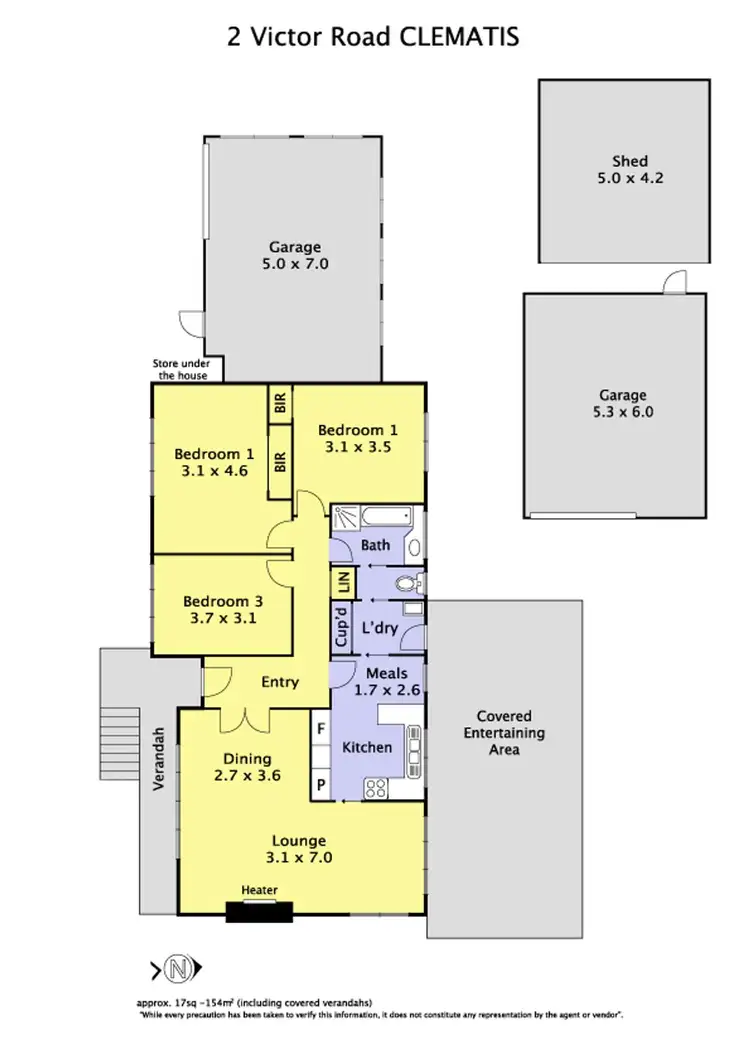Floorplan of Homely house listing, 2 Victor Road, Clematis VIC 3782