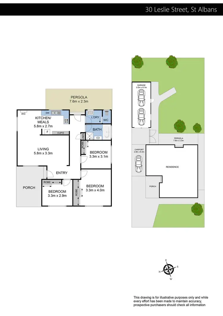 Floorplan of Homely house listing, 30 Leslie Street, St Albans VIC 3021