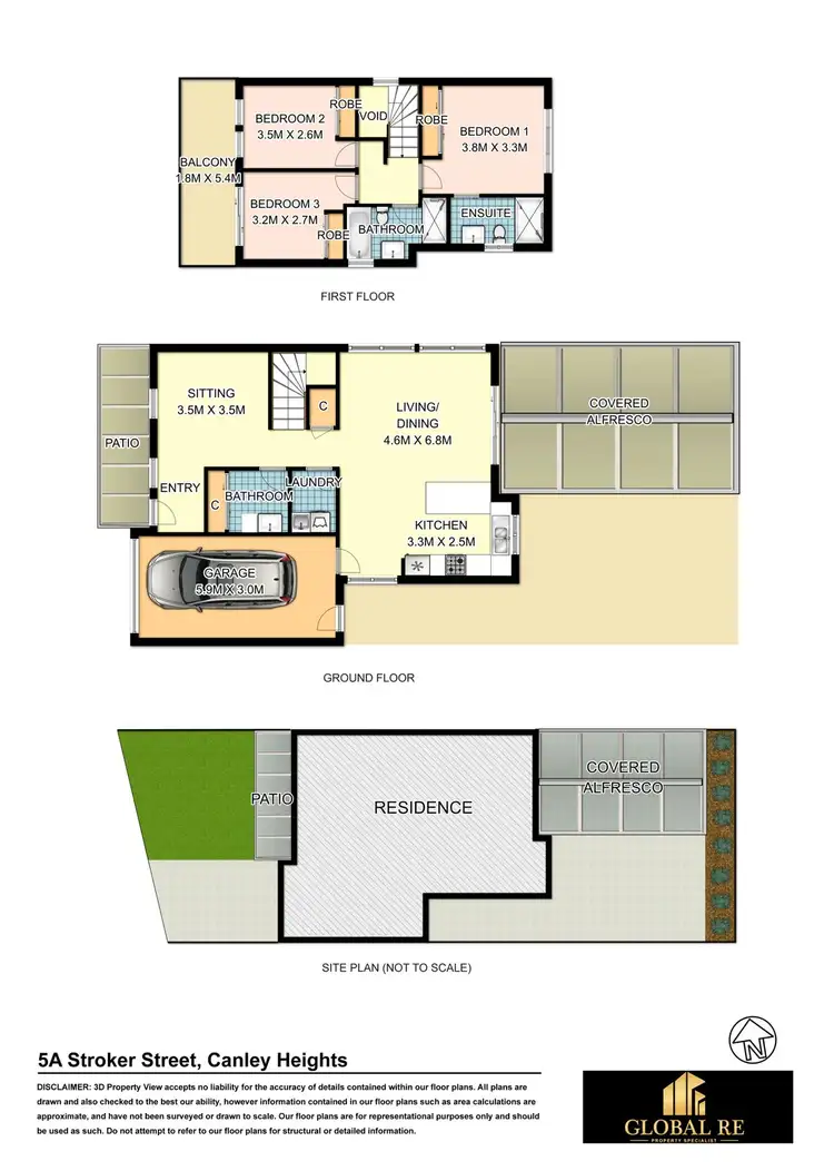 Floorplan of Homely semi-detached listing, 5A Stroker Street, Canley Heights NSW 2166