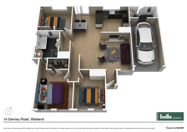 Floorplan of Homely house listing, 1A Ganney Road, Wallsend NSW 2287