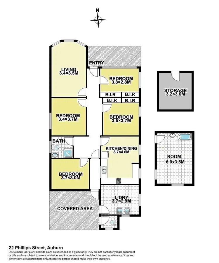Floorplan of Homely house listing, 22 Phillips Street, Auburn NSW 2144