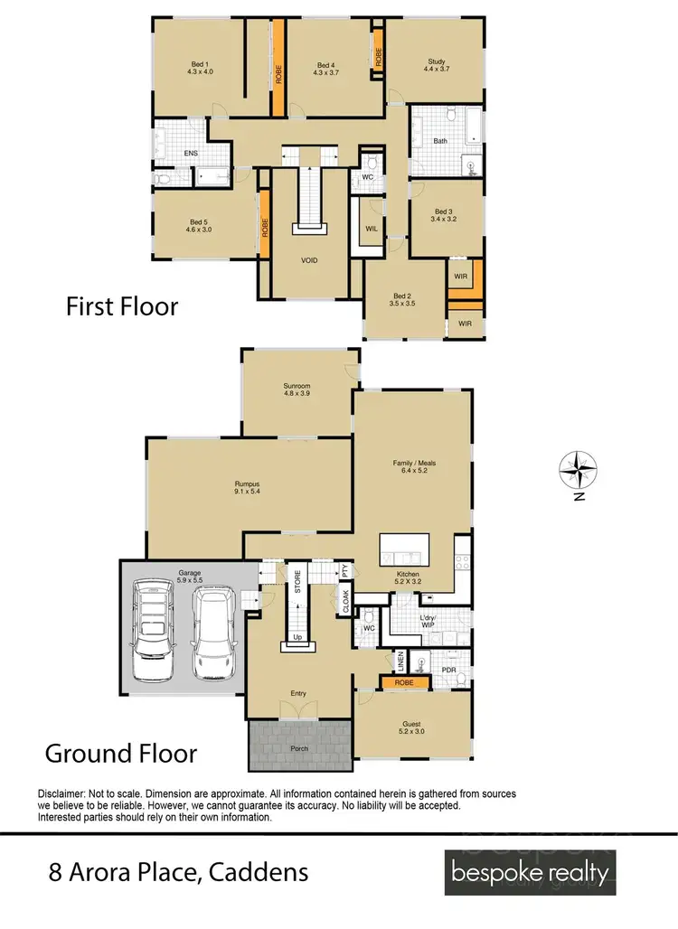 Floorplan of Homely house listing, 8 Arora Close, Caddens NSW 2747