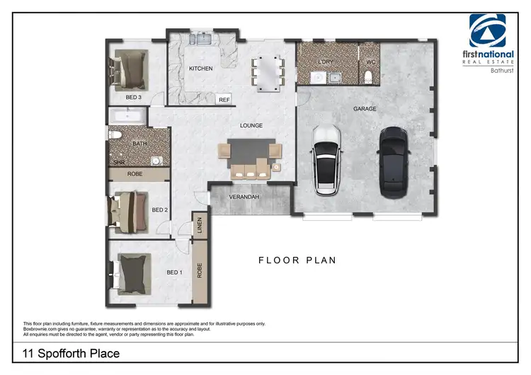Floorplan of Homely house listing, 11 Spofforth Place, Kelso NSW 2795