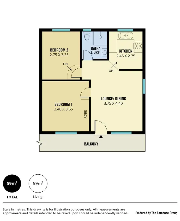 Floorplan of Homely unit listing, 16/50 Adelphi Crescent, Glenelg North SA 5045
