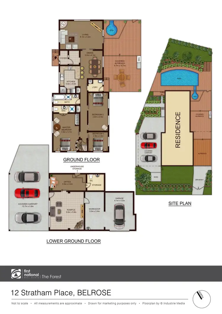 Floorplan of Homely house listing, 12 Stratham Place, Belrose NSW 2085