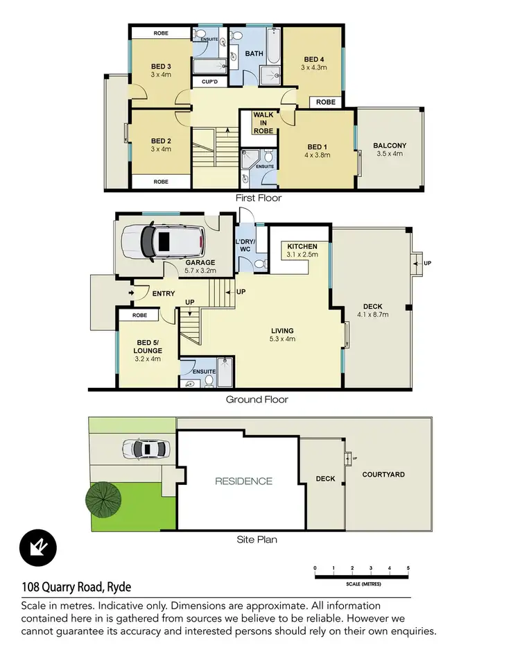 Floorplan of Homely house listing, 108 Quarry Road, Ryde NSW 2112