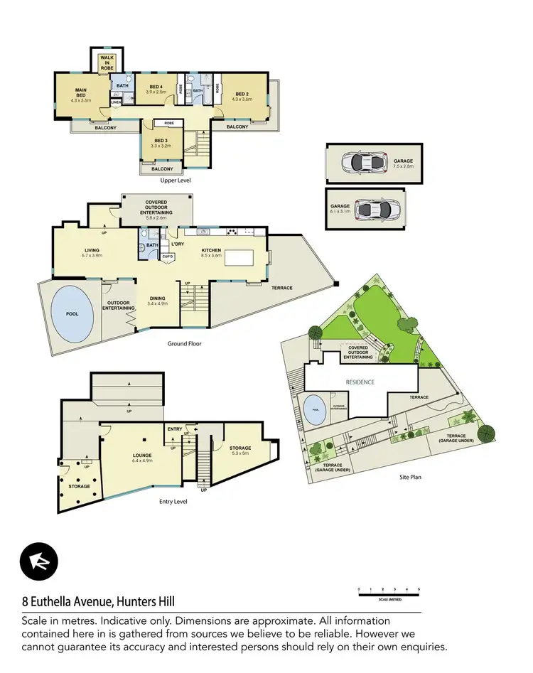Floorplan of Homely house listing, 8 Euthella Avenue, Hunters Hill NSW 2110