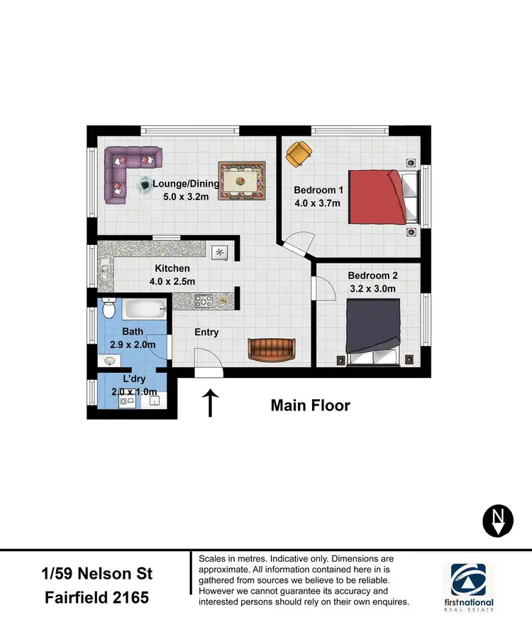 Floorplan of Homely block of units listing, 59 Nelson Street, Fairfield NSW 2165