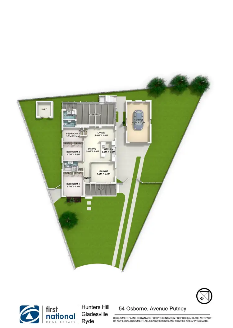 Floorplan of Homely house listing, 54 Osborne Avenue, Putney NSW 2112