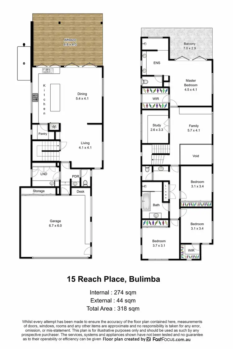 Floorplan of Homely house listing, 15 Reach Place, Bulimba QLD 4171