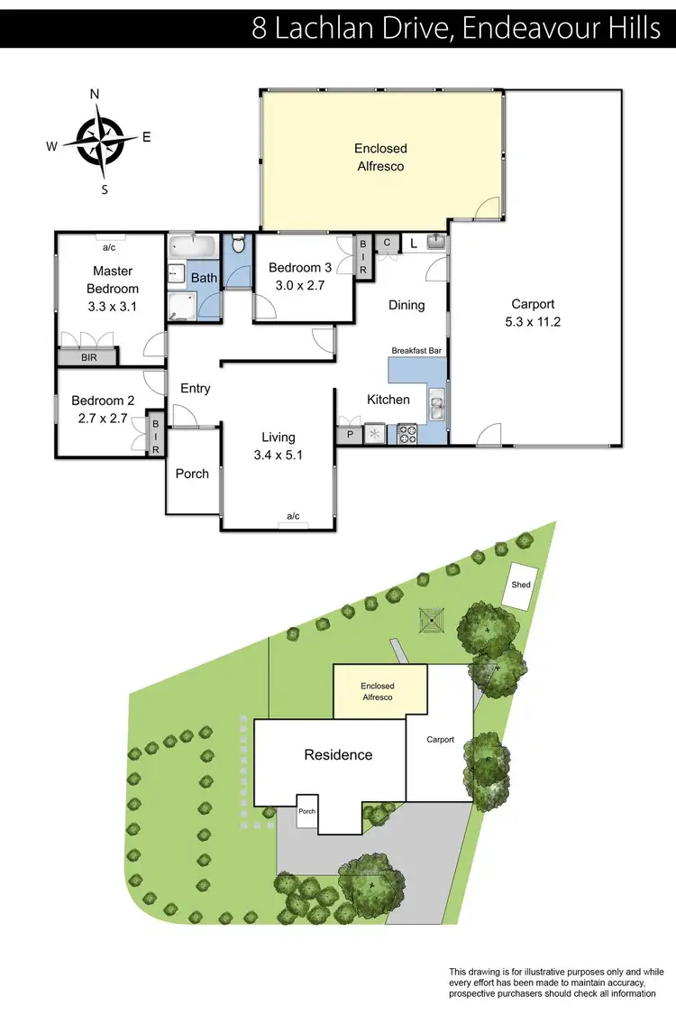 Floorplan of Homely house listing, 8 Lachlan Drive, Endeavour Hills VIC 3802