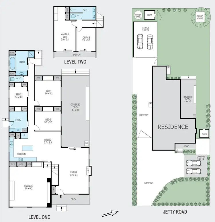 Floorplan of Homely house listing, 8 Jetty Road, Dromana VIC 3936