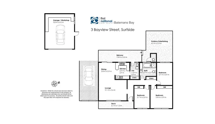 Floorplan of Homely house listing, 3 Bayview Street, Surfside NSW 2536
