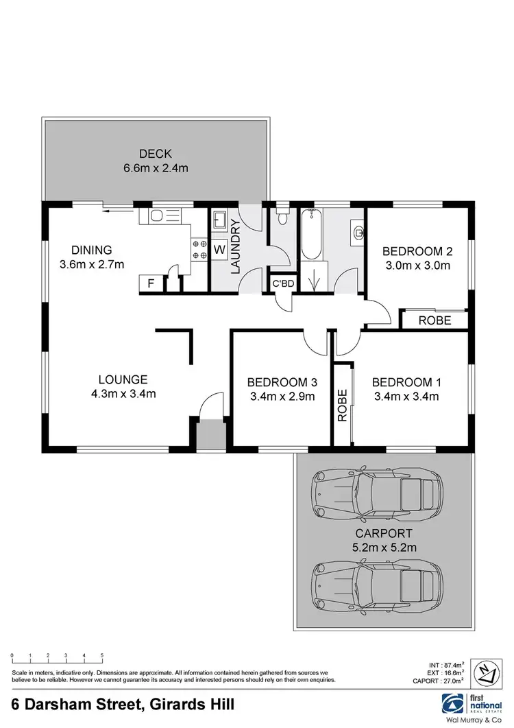 Floorplan of Homely house listing, 6 Darsham Avenue, Girards Hill NSW 2480