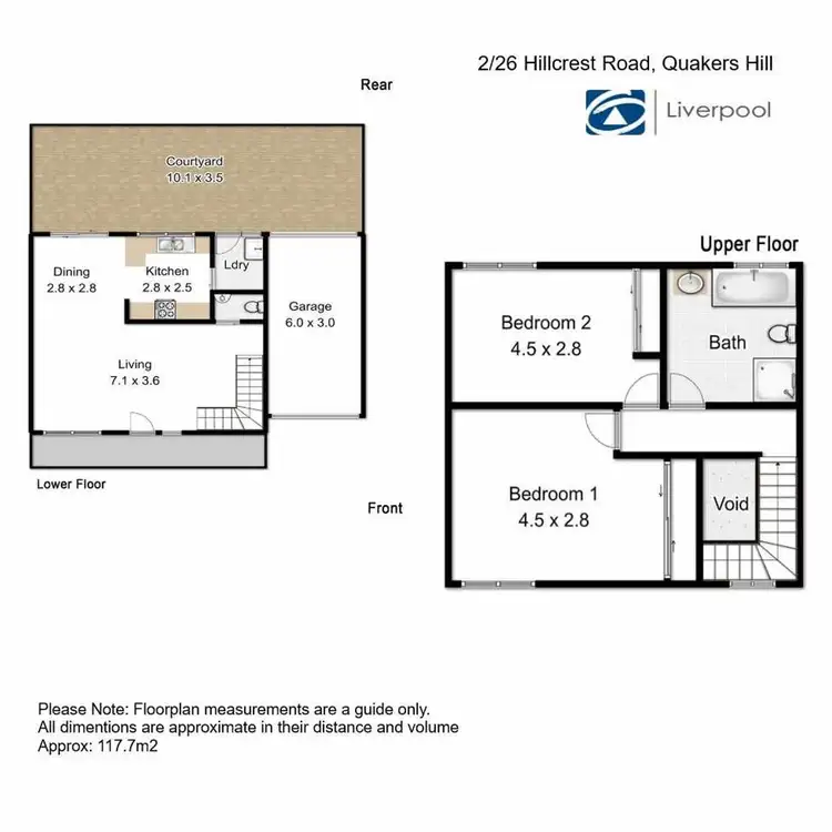 Floorplan of Homely townhouse listing, Address available on request