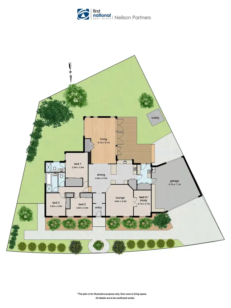 Floorplan of Homely house listing, 40 Yaldara Drive, Berwick VIC 3806