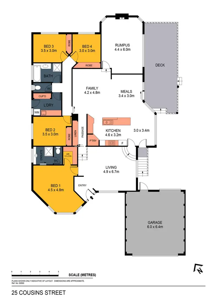 Floorplan of Homely house listing, 25 Cousins Street, Strathdale VIC 3550