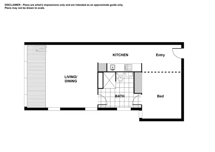 Floorplan of Homely apartment listing, 1/39 Eastlake Parade, Kingston ACT 2604