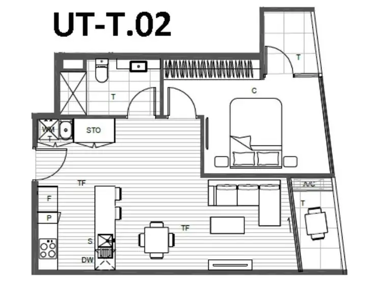 Floorplan of Homely apartment listing, 302/3-5 St Kilda Road, St Kilda VIC 3182