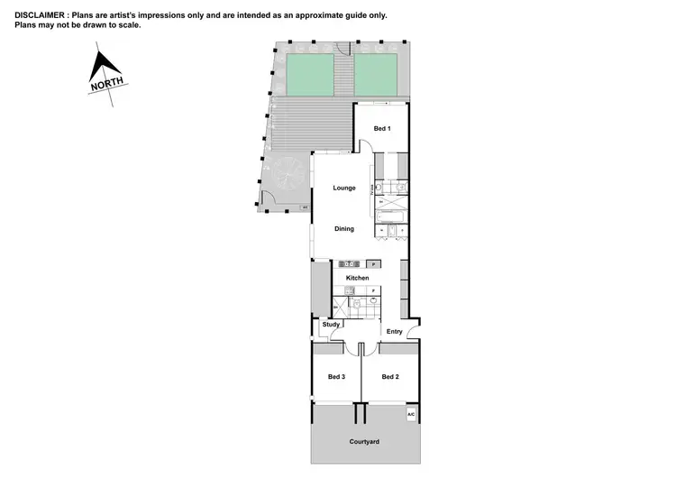 Floorplan of Homely apartment listing, 1/2-4 Wedge Crescent, Turner ACT 2612
