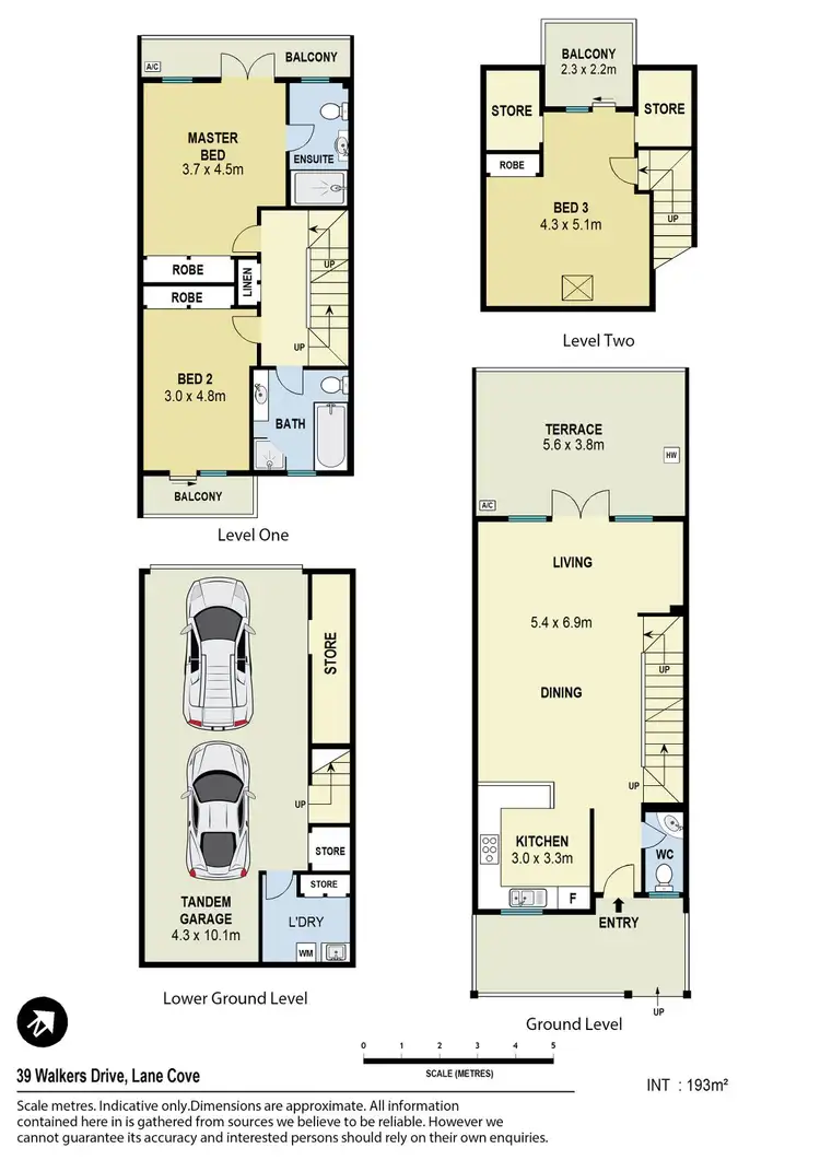 Floorplan of Homely townhouse listing, 39 Walkers Drive, Lane Cove NSW 2066