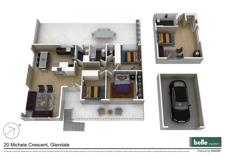 Floorplan of Homely house listing, 20 Michele Crescent, Glendale NSW 2285