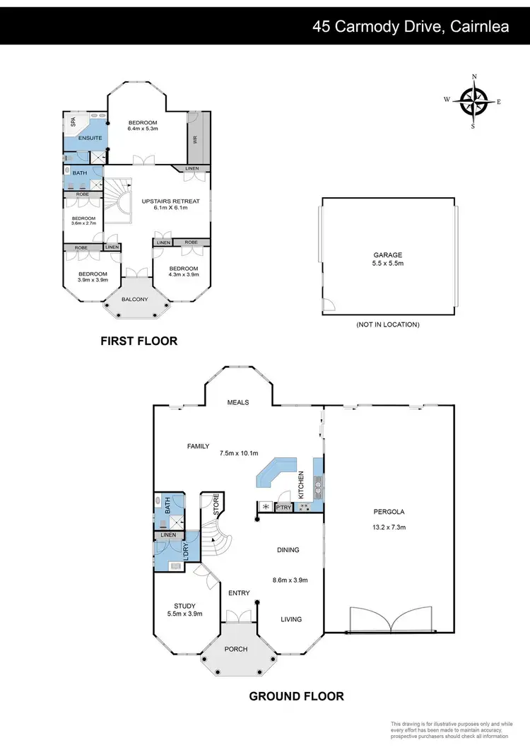 Floorplan of Homely house listing, 45 Carmody Drive, Cairnlea VIC 3023