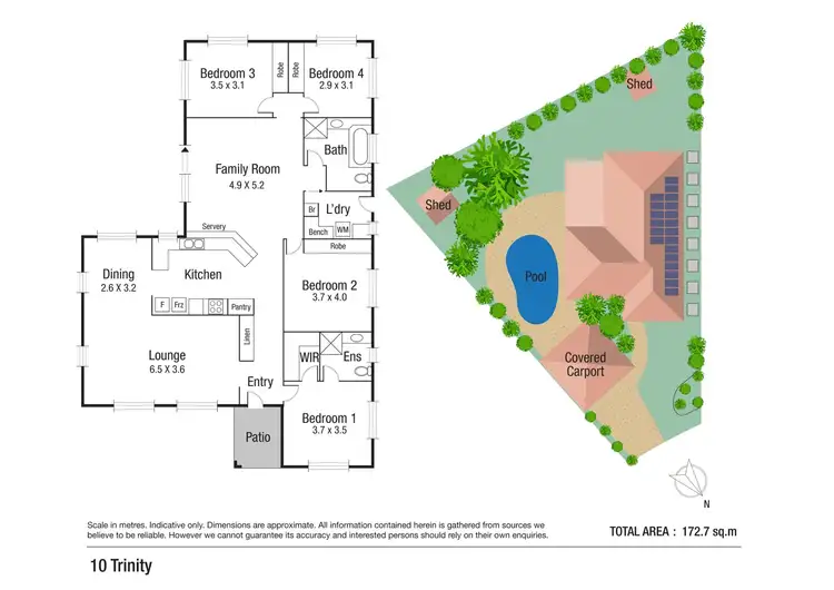 Floorplan of Homely house listing, 10 Trinity Place, Kirwan QLD 4817