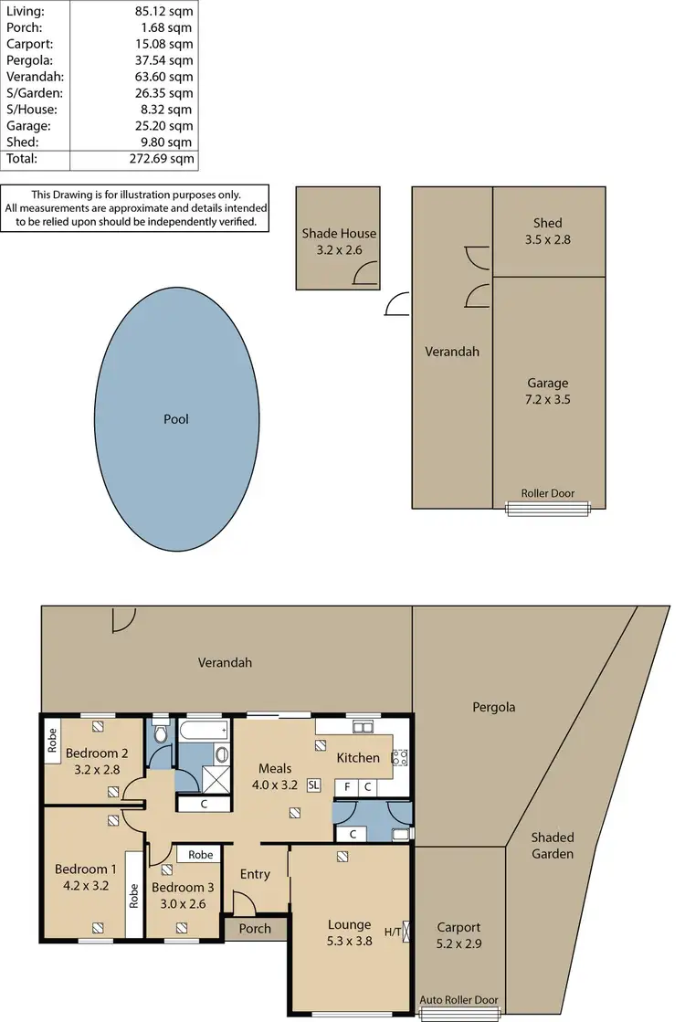 Floorplan of Homely house listing, 3 Valencia Court, Craigmore SA 5114