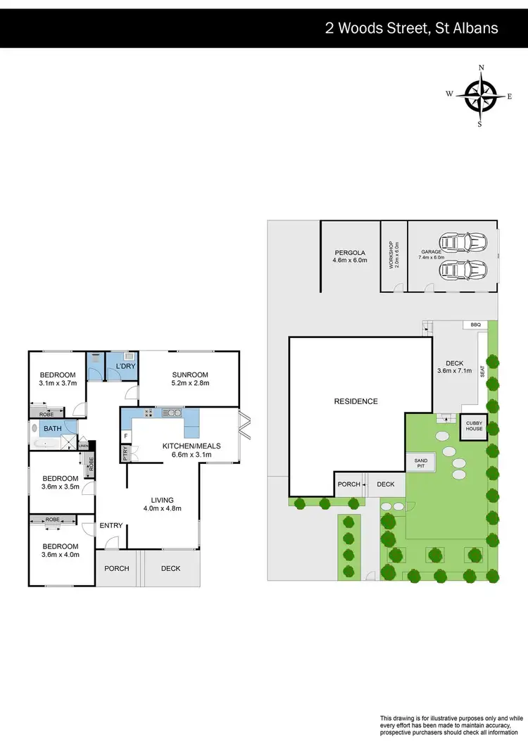 Floorplan of Homely house listing, 2 Woods Street, St Albans VIC 3021