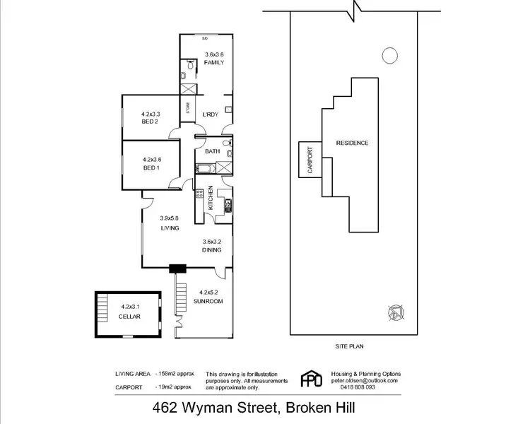 Floorplan of Homely house listing, 462 Wyman Street, Broken Hill NSW 2880