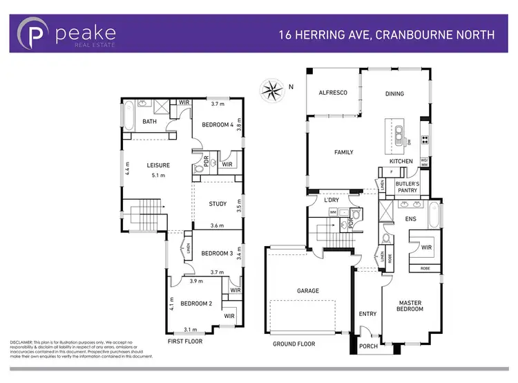 Floorplan of Homely house listing, 16 Herring Avenue, Cranbourne North VIC 3977