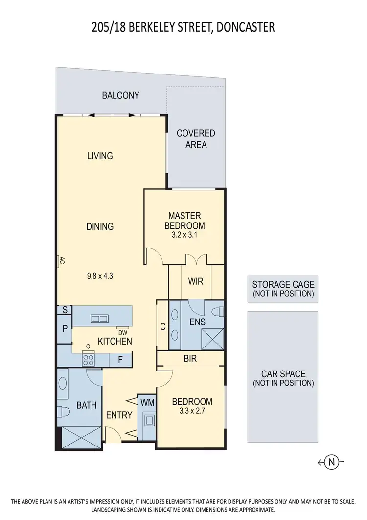 Floorplan of Homely apartment listing, 205/18 Berkeley Street, Doncaster VIC 3108
