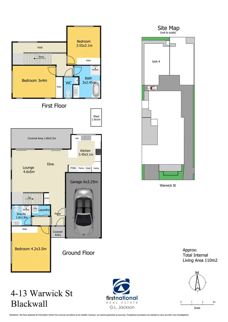 Floorplan of Homely townhouse listing, 4/13 Warwick Street, Blackwall NSW 2256