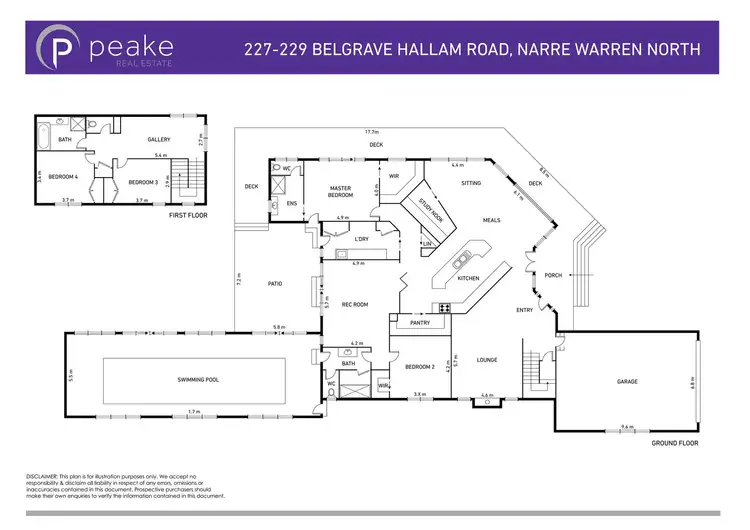 Floorplan of Homely house listing, 227-229 Belgrave Hallam Road, Narre Warren North VIC 3804