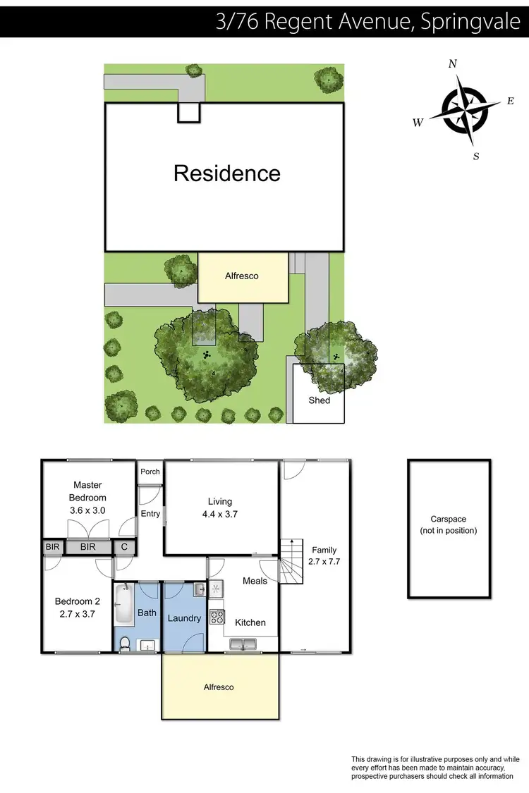 Floorplan of Homely unit listing, 3/76 Regent Avenue, Springvale VIC 3171
