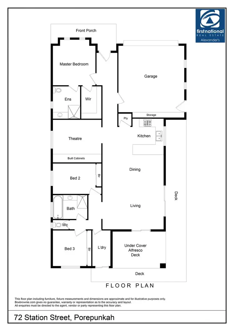 Floorplan of Homely house listing, 72 Station Street, Porepunkah VIC 3740