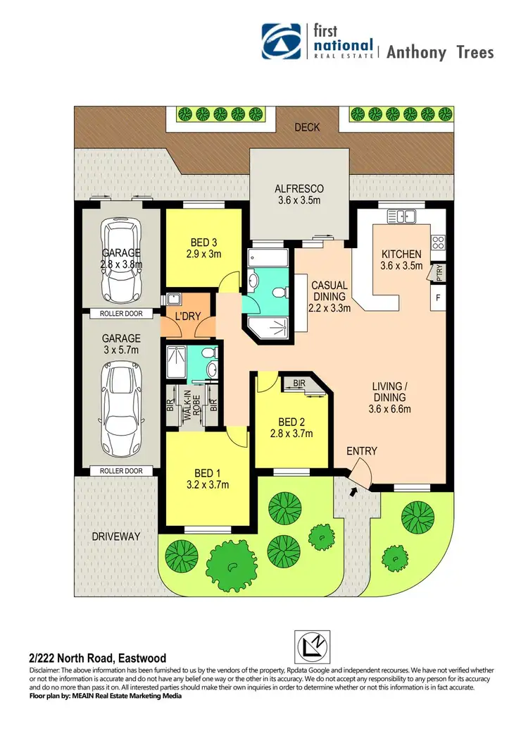 Floorplan of Homely villa listing, 2/222 North Road, Eastwood NSW 2122