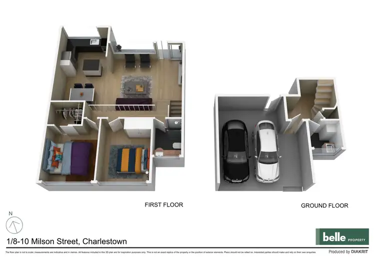 Floorplan of Homely townhouse listing, 1/8-10 Milson Street, Charlestown NSW 2290